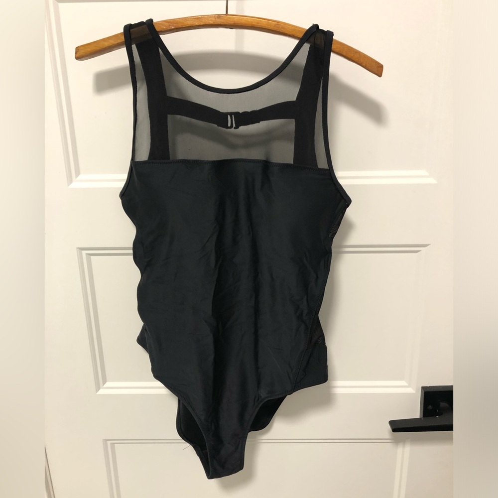 Medium black one piece swimsuit